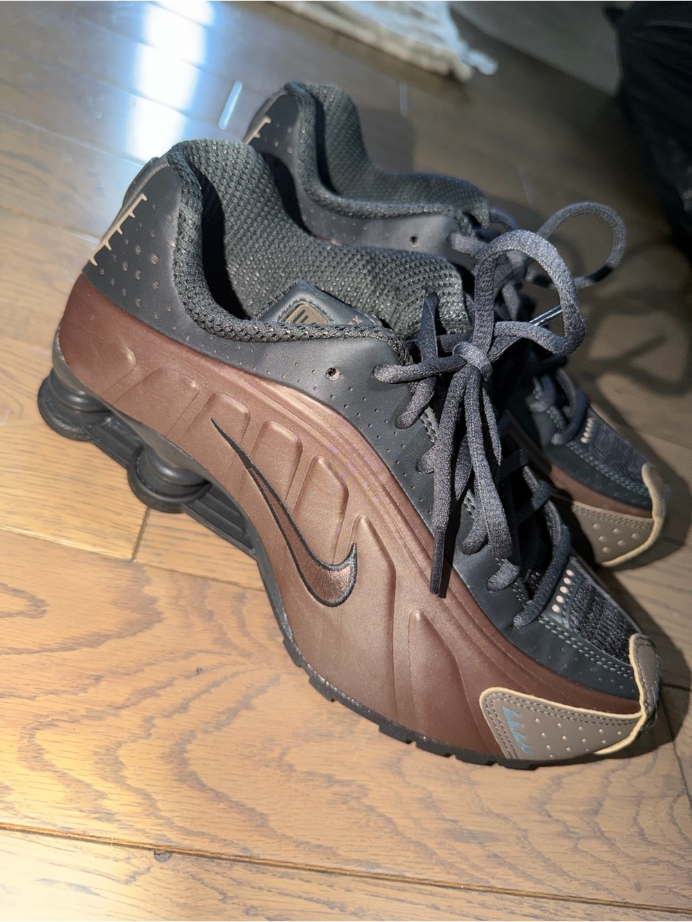 Nike Black and Brown Low-Top Sneakers